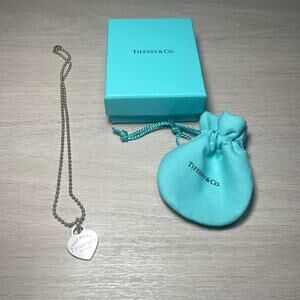 Tiffany & Co Heart Dog Tag Return to Tiffany Necklace